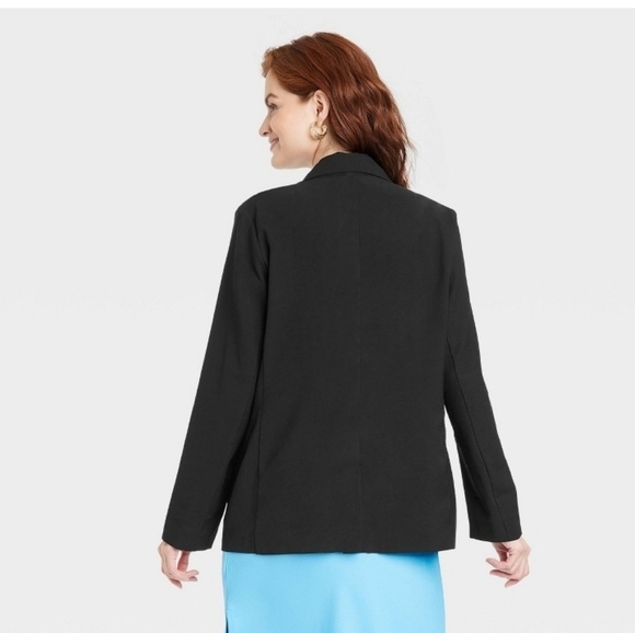 A New Day Women's  Jackets & Coats Relaxed Fit Essential Blazer - Picture 2 of 7